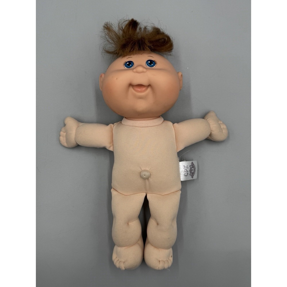 2006 Cabbage Patch Kids Doll Play Along Brown Hair Tuft 10 Inch Vintage